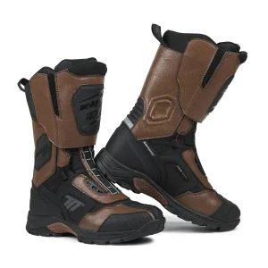 SEVENTY SD-BA6 STELVIO HIGH Moto Unisex Botas Preto Castanhas