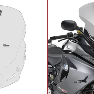 GIVI D5109S BMW.F.GT.800.13 58 x 40 Cúpula ahumada cms (hxa)
