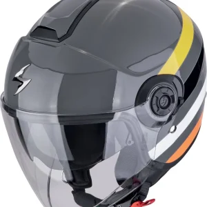 SCORPION EXO-CITY II BEE Urbano Moto Jet Casco Gris amarelo Negro