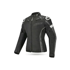 R-TECH KNIGHT RIDER 3EM1 Casacos De Moto Curta Senhora Preto Branco Anthra