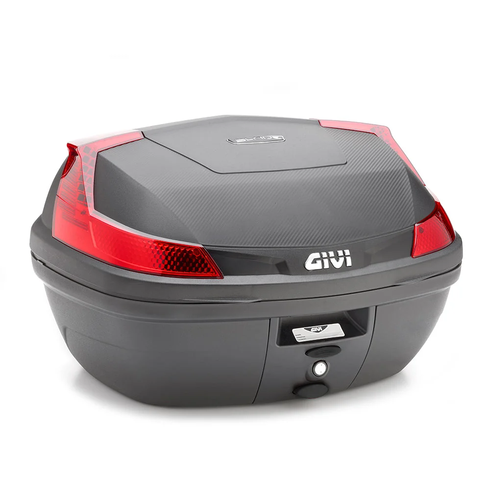 GIVI ML B47 BLADE Maleta Para Moto Negra Con Reflectores Rojos 47 L