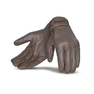 BELA CAFE AIR LUVAS DE MOTO COURO MARROM