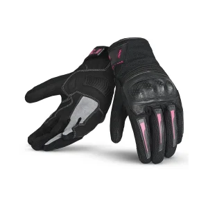BELA DRIFT LUVAS DE MOTO SENHORA TEXTILE PRETO ROSA