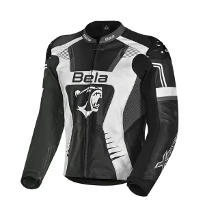 BELA X RACE Casacos De Moto  Couro Preto Antra Branco