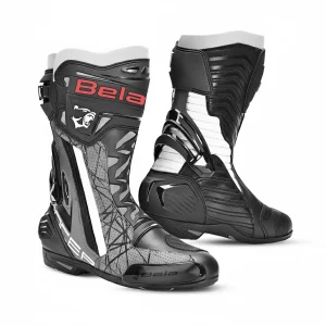 BELA AIR RIDER GP 1 RACING BOTAS DE MOTO PRETO CINZA
