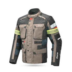 BELA CROSSROAD EXTREME WP CASACOS DE MOTO TÊXTIL MARINHA MARROM