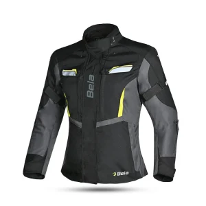 BELA HURRICANE 3EM1 CASACOS DE MOTO SENHORA PRETO AMARELO
