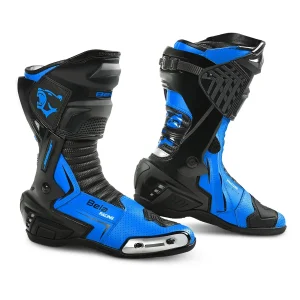BELA SPEEDO 2.0 Botas De Moto Couro Preto Azul