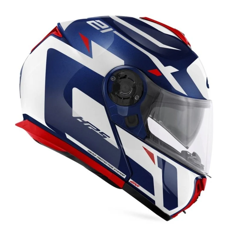 GIVI X.21 EVO NÚMERO MOTO CAPACETE MODULAR PRETO BRANCO VERMELHO - Image 4