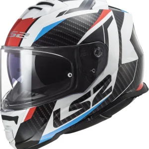 LS2 FF800 STORM II CAPACETE INTEGRAL DE MOTO VERMELHO AZUL