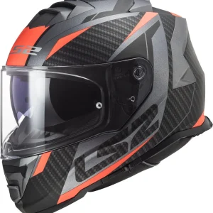 LS2 FF800 STORM II CAPACETE INTEGRAL DE MOTO MATE TITANIUM LARANJA