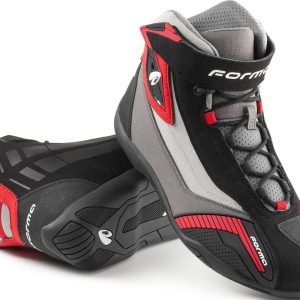 FORMA GENESIS URBAN HOMEM BOTAS DE MOTO PRETO CINZA VERMELHO BRANCO