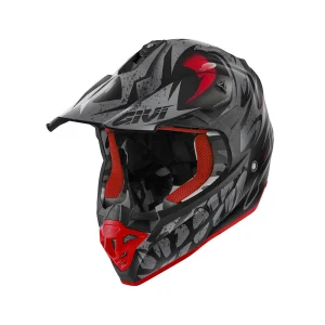 GIVI CASCO FULL 601/GLOOMD/GLOOM NEGRO-MT/TITANIO/ROJO