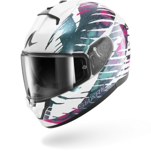 SHARK RIDILL 2 REPTAIA Capacetes De Moto Blanco Violeta Cameleon