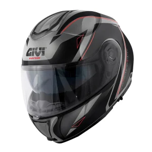 GIVI CAPACETE MODULAR X26SQUARE TITANIO MATE PRETO VERMELHO