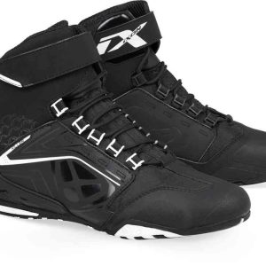 IXON KILLER WP HOMEM MOTOCICLETA BOTAS BRANCO PRETO