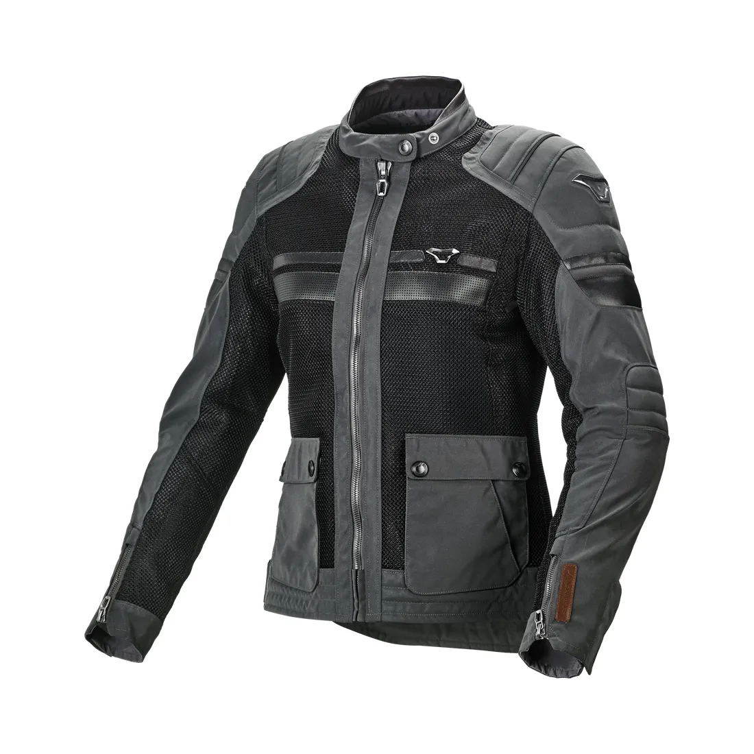 Macna Fluent Night Eye mujer Chaqueta textil Gris Negro