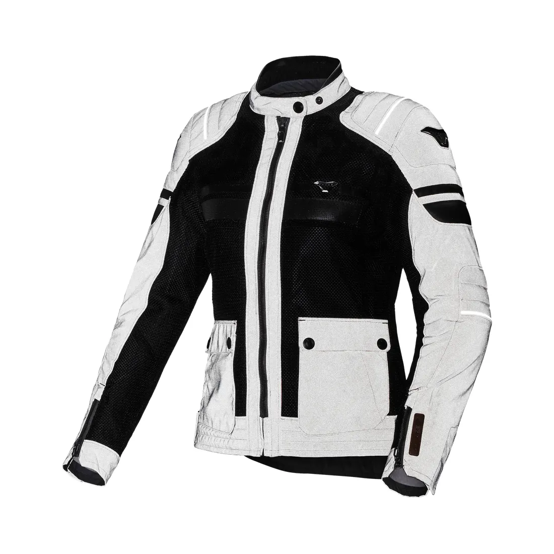Macna Fluent Night Eye mujer Chaqueta textil Gris Negro - Image 4