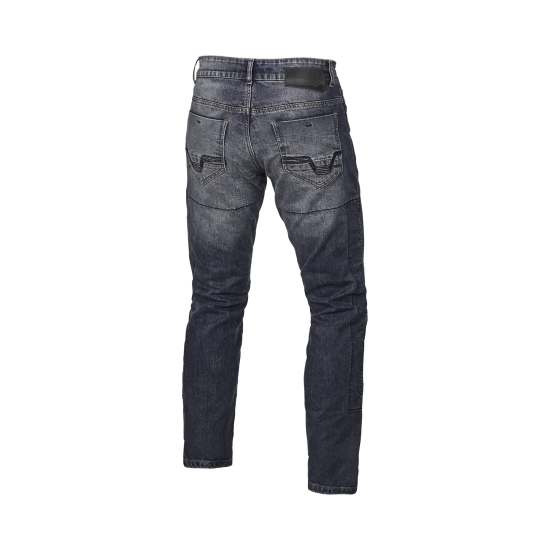 MACNA Revelin Hombre Motociclista Denim Vaqueros Gris oscuro - Image 3