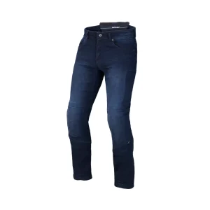 MACNA STONE Hombre Motociclista Denim Vaqueros Azul