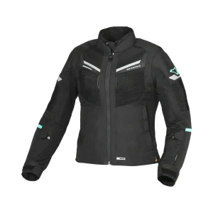 Macna Tondo mujer Chaqueta textil moto Negra