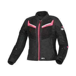 Macna Tondo mujer Chaqueta impermeable turismo Negro Rosa