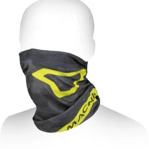 MACNA SUMMER TUBE LOGO CALENTADOR DE CUELLO UNISEXO GRIS AMARILLO FLUO NEGRO