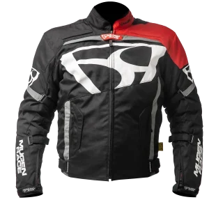 MUGENRACE AGGRESSORE-T Moto Textil Casacos Preto Vermelho