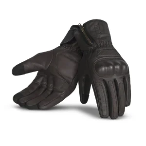 R-TECH DYNAMIC Luvas de Moto Couro Marróm