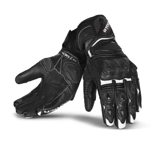 R-TECH ROBO Luvas De Moto Homem Couro Preto