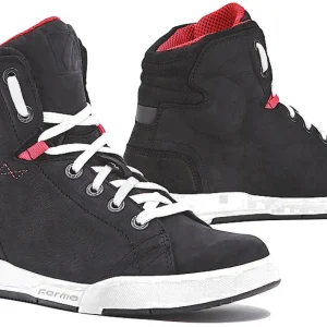 FORMA SWIFT DRY SENHORA BOTAS DE MOTO PRETO BRANCO