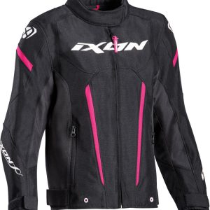 IXON STRIKER NIÑOS L Moto Textil Chaqueta Negro Fushia