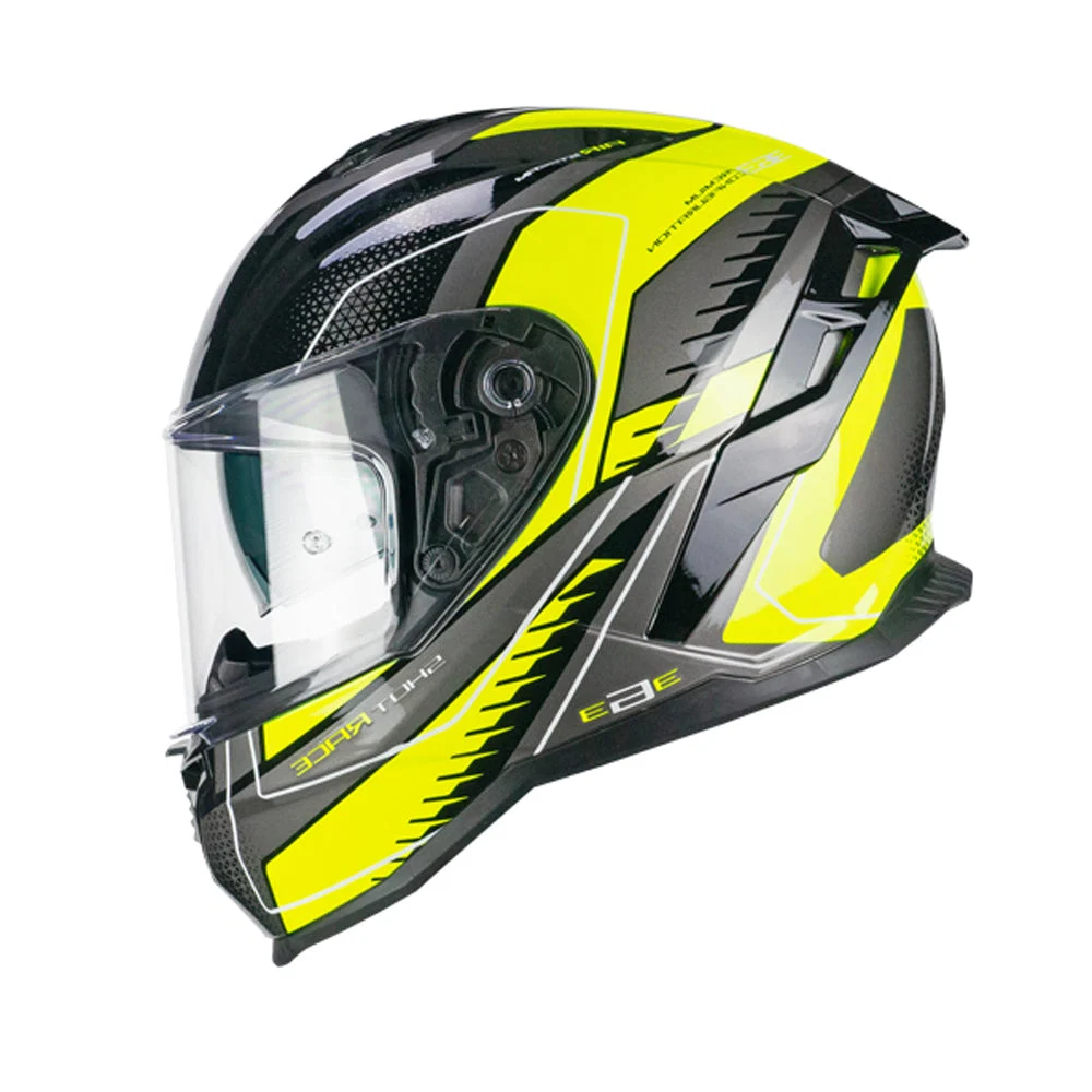 CGM 363G SHOT RACE CAPACETES INTEGRAL DE MOTO PRETO FLUO AMARILLO - Image 2