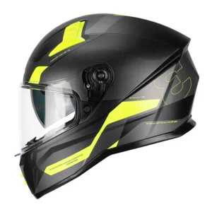 CGM 333G ONYX SPORT CAPACETES INTEGRAL DE MOTO PRETO AMARILLO FLUO MATE