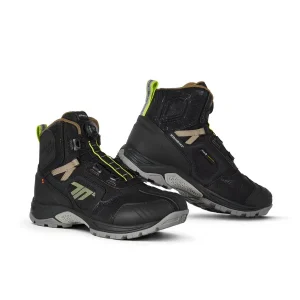 SEVENTY SD-BA7 STELVIO LOW AMoto Touring Homem Botas Preto Amarelo Areia