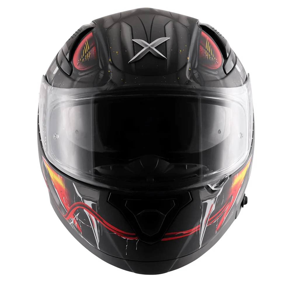 AXOR APEX VENOMOUS DV Moto Integral Capacete Preto Matt Cinza - Image 7