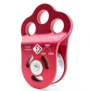 POLIA OSCILANTE ROLAMENTADA 3 FUROS USCLIMB 30KN TRIPLA ANCORAGEM CE EN