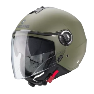CABERG IVIERA V4X Casco Jet Para Moto Verde Militar Mate