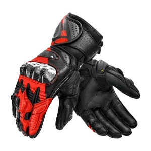 SHIMA RS-3 LUVAS DE MOTO HOMEM PRETO VERMELHO FLUOR