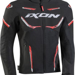 IXON STRIKER AIR Moto Textil Hombre Chaqueta Negro Rojo Blanco