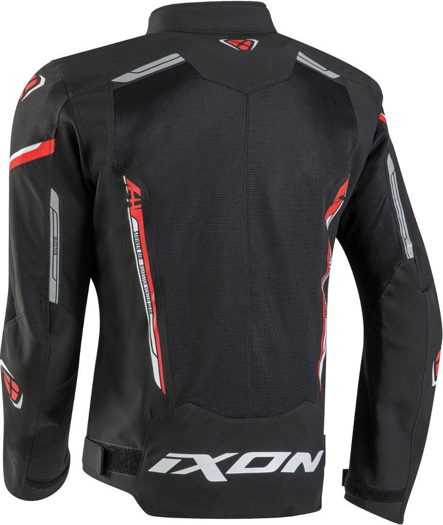 IXON STRIKER AIR Moto Textil Hombre Chaqueta Negro Rojo Blanco - Image 3