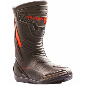 MUGENRACE BOT-MNR-2393 Moto Corida Botas Preto Vermelho